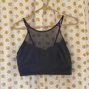 Grey High Neck Lululemon Bra